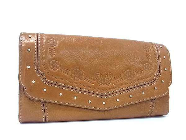 楽天市場】アナスイ ANNA SUI がま口 長財布 ブラウン 茶 レザー 蝶