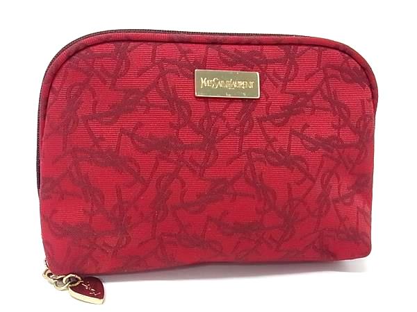 楽天市場】【送料無料】 イヴ サンローラン ミニ ポーチ レッド