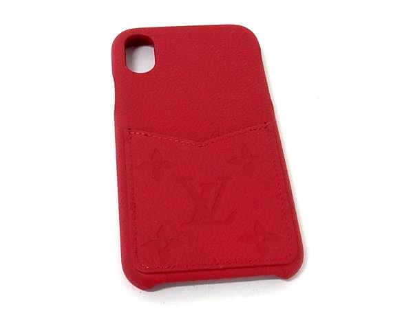 ■新品負けず劣らず■ LOUIS VUITTON ヴィトン M69025 モノグラムアンプラント バンパー iPhone X/XS 相応う アイフォンケース 赤いこと系 BQ0804