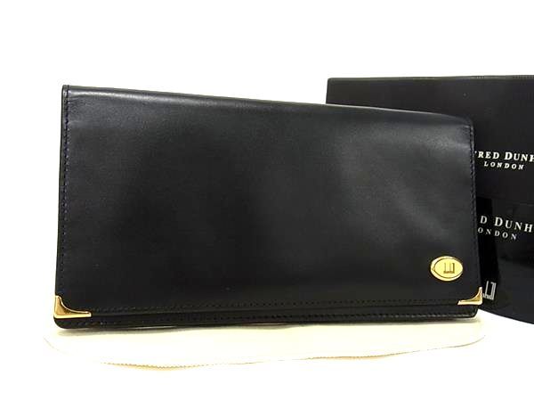 楽天市場】□新品同様□ dunhill ダンヒル レザー 二つ折り 長財布