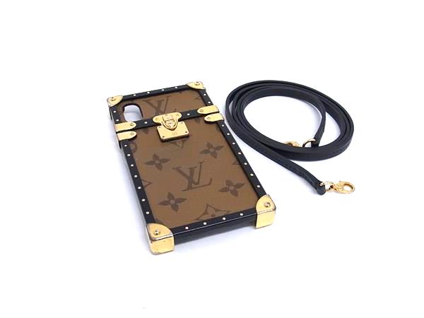 LOUIS VUITTON ルイヴィトン M62619 モノグラムリバース アイトランク iPhone X/Xs対応 アイフォンケース ブラウン系 BM9717|pleasure-Store 店