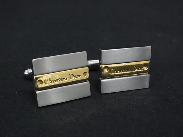 楽天市場】Christian Dior クリスチャンディオール シルバー カフス