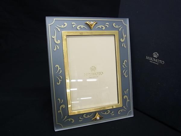 MIKIMOTO ゴールドフォトフレーム 楽天市場】ミキモト MIKIMOTO パール フォト フレーム クリア ゴールド