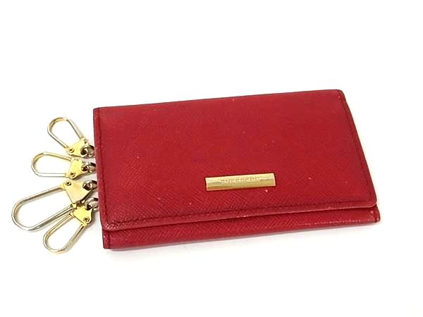 楽天市場】バーバリー 4連キーケース 5504 ダークグリーン レザー 中古
