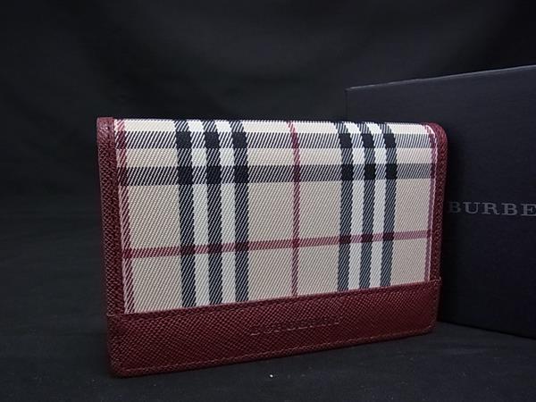 楽天市場】【未使用品】BURBERRY バーバリー ノバチェック レザー