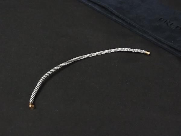 ■美品■ FRED フレッド フォース10 ブレスレット用 スティールケーブル 表記サイズ 14 メンズ レディース シルバー系 BR3256｜pleasure-Store　店