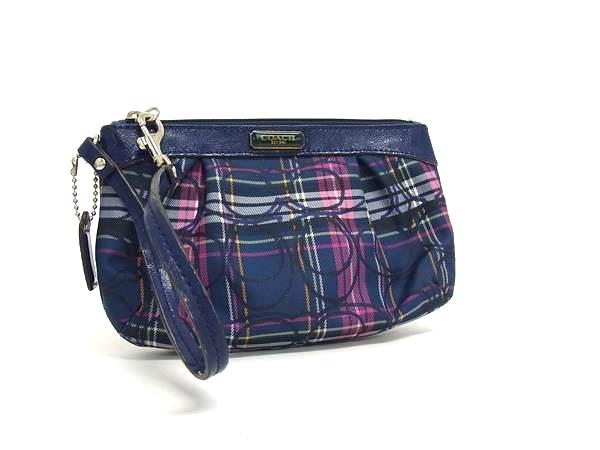 楽天市場】コーチ COACH レガシーシグネチャー コスメポーチ ピンク