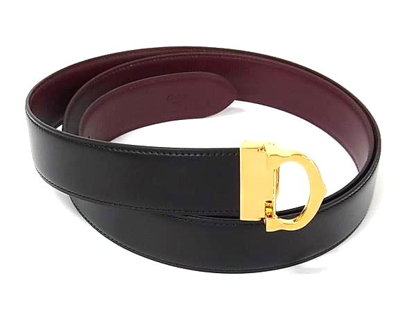 ■新品■未使用■ Cartier カルティエ マストライン レザー ゴールド金具 ベルト メンズ ボルドー系 FX9078｜pleasure-Store　店