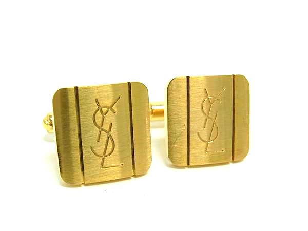 楽天市場】【中古】イヴサンローラン カフリンクス カフス ボタン