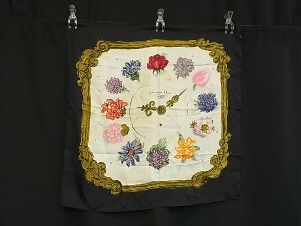楽天市場】ChristianDior クリスチャンディオール シルク100% 大判 花