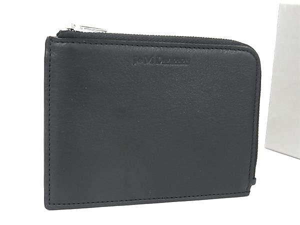 ■新品同様■ J&amp;M DAVIDSON ジェイアンドエムデヴィッドソン レザー コインパース コインケース メンズ ブラック系 BV0871｜pleasure-Store　店