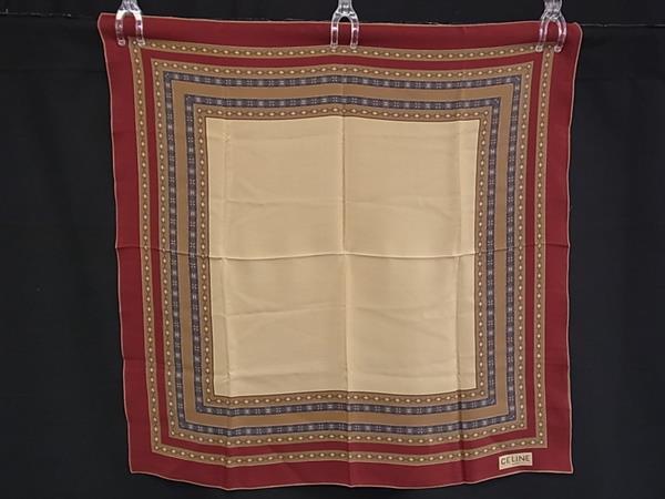 楽天市場】美品 CELINE セリーヌ マカダム レディース スカーフ シルク