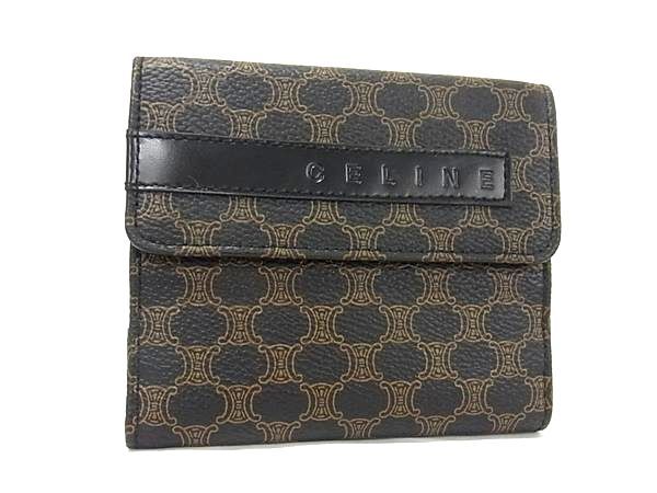 楽天市場】【未使用品】【財布】CELINE セリーヌ マカダム柄 三