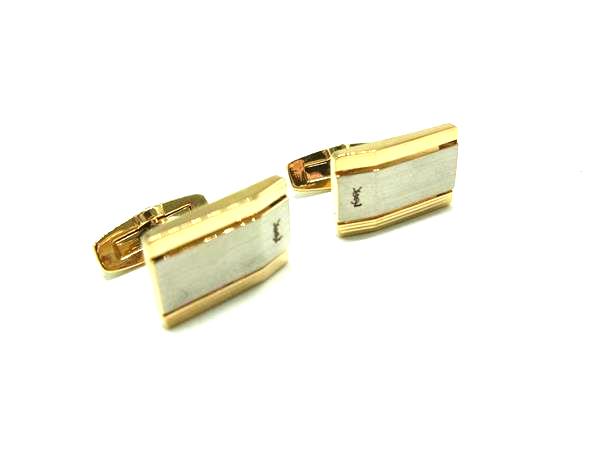 楽天市場】【中古】イヴサンローラン カフリンクス カフス ボタン