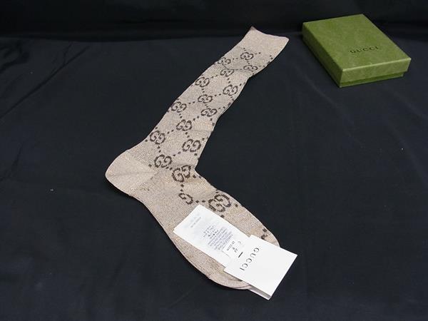 楽天市場】GUCCI【グッチ】ダブルGリボン コットンブレンドソックス M