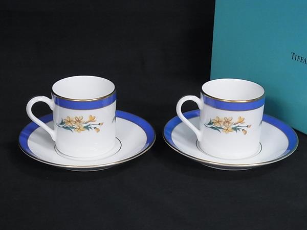 楽天市場】ティファニー ペア ゴールドバンド デミタス カップ