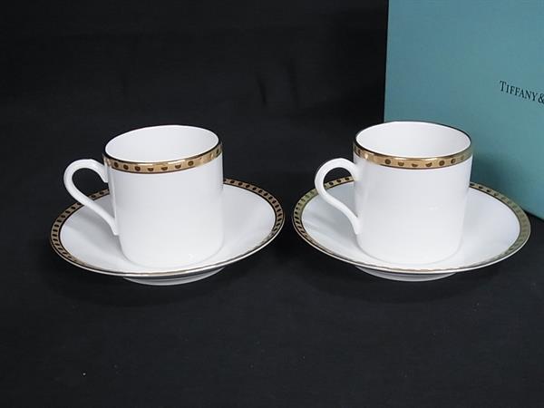 楽天市場】ティファニー ペア ゴールドバンド デミタス カップ