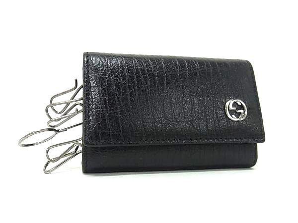 新品■GUCCI グッチ レザー 6連 キーケース レディース メンズ ブラック 楽天市場】□新品□未使用□ GUCCI グッチ レザー 6連 キーケース 鍵