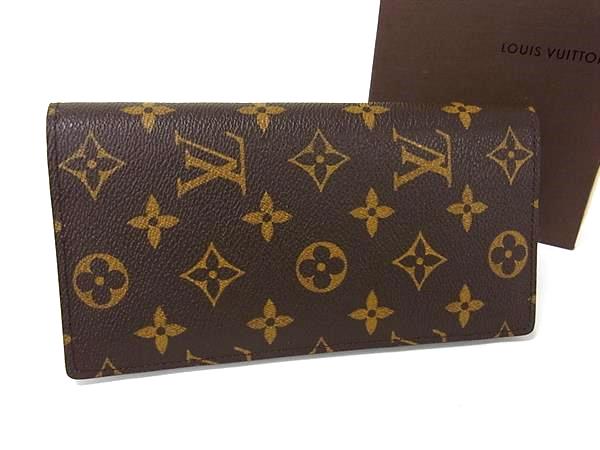 ■極美品■ LOUIS VUITTON ルイヴィトン M66540 モノグラム ポルトフォイユ ブラザ 二つ折り 長がま口 ウォレット 赤銅色系 FQ2044 メンズ財布-バッグ・小物・ブランド雑貨
