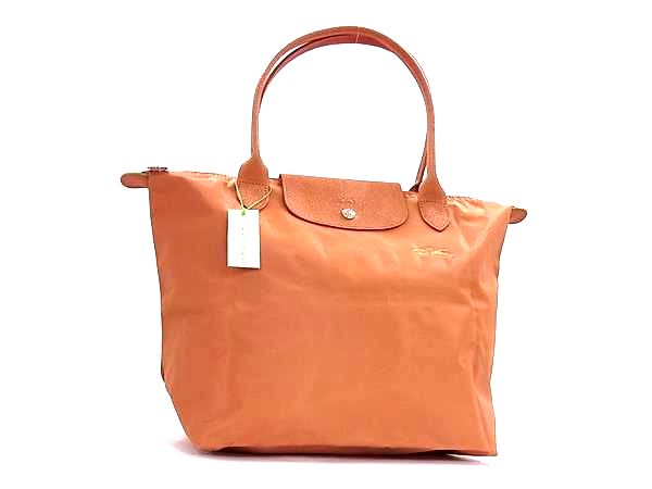 ■新品■未使用■ LONGCHAMP ロンシャン ルプリアージュ クラブ ナイロン ショルダーバッグ トート 肩掛け オレンジ系 FU3373｜pleasure-Store　店