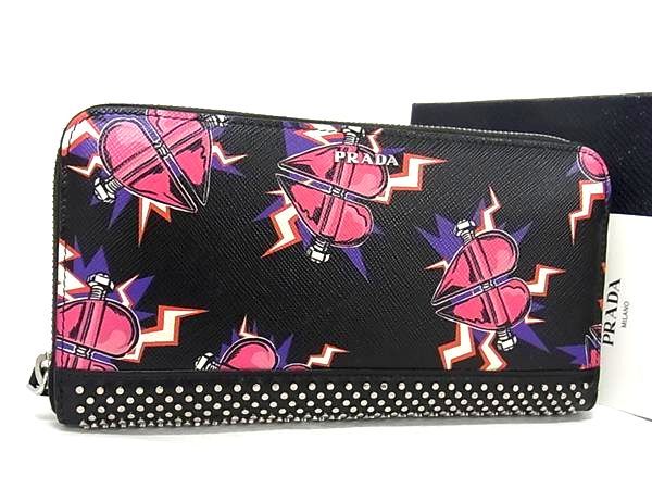 【極美品】プラダ 財布 ユニバーサルコラボ フランケン 付属品完備 ブラック 極美品】プラダ 財布 ユニバーサルコラボ フランケン 付属品完備