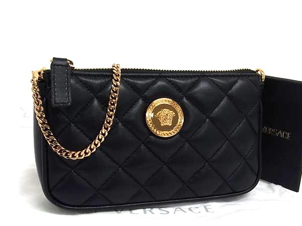 ■極美品■ VERSACE ヴェルサーチ グレカ ナイロン クロスボディ フォンポーチ ショルダーバッグ ポシェットブラック系 BJ9868 楽天市場】□極美品□ VERSACE ヴェルサーチ グレカ ナイロン クロス