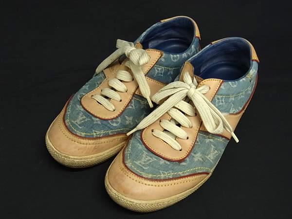 【絆】LOUIS VUITTON ルイヴィトン スニーカー GO0118 楽天市場】【ルイヴィトン】Louis Vuitton モノグラム デニム