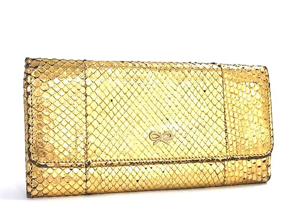 【極美品】アニヤ・ハインドマーチ スマイリ ーフェイス 長財布 レザー タッセル 極美品】アニヤ・ハインドマーチ スマイリ ーフェイス 長財布 レザー