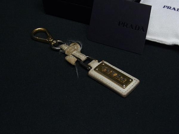 楽天市場】プラダ PRADA キーリング バッグチャームMIX ブラック
