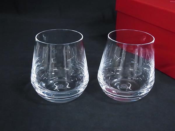 ■新品負けず劣らず■ Baccarat バカラ シャトーバカラ 結晶硝子 水のみ タンプラー 食器 速見表御召しもの 2客書き割り せつ然たる BR0600
