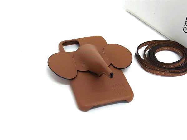 楽天市場】□新品同様□ LOEWE ロエベ アナグラム レザー エレファント