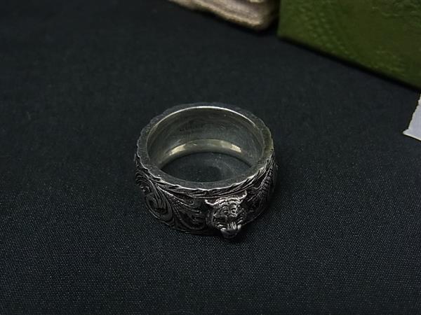 ■極美品■GUCCI グッチ 433571 J8400 ガーデン SV925 リング 指輪 表記サイズ 14 アクセサリー メンズ レディース シルバー系 BS4768｜pleasure-Store　店 14,350円