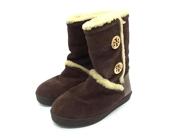 Tory Burch トリーバーチ スエードシープファーブーツ 26cm購入書付 Tory Burch トリーバーチ スエードシープファーブーツ 26cm購入書付