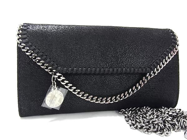 ■新品同様■ STELLA McCARTNEY ステラ マッカートニー ファラベラ エコレザー ショルダーウォレット 二つ折り 長財布 FX5650｜pleasure-Store　店
