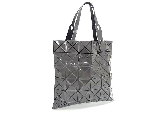 ■美品■ BAO BAO ISSEY MIYAKE バオバオイッセイミヤケ ルー仙 PVC ハンドバック トートバッグ 薄墨色系 HA3818