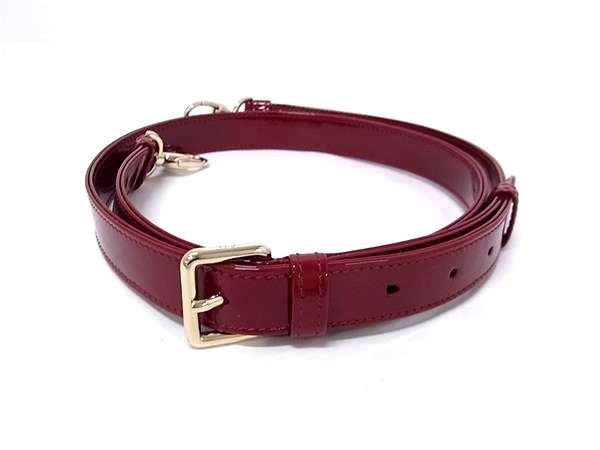 ■美品■ ChristianDior クリスチャンディオール 専売特許なめし革 御徒面子用 差し交わす上半身 ストラップ 曲がった掛け 肩かけ 赤いこと系 FW4672