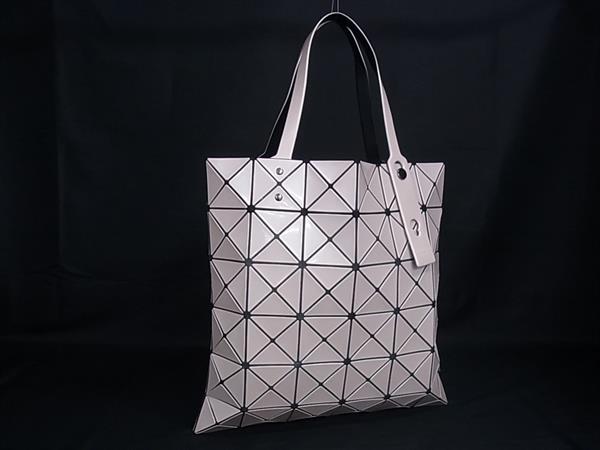 ■極美品■ BAO BAO ISSEY MIYAKE バオバオイッセイミヤケ ルー仙 PVC トートバッグ ハンドバック 点火装置ベージュ系 FX6422