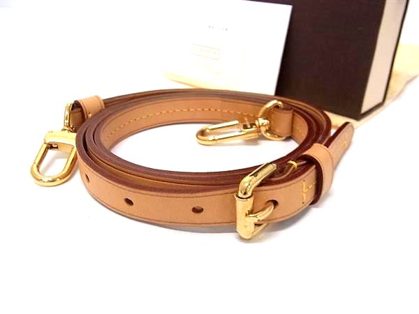 ■美品■ LOUIS VUITTON ルイヴィトン 御徒面子用 ストラップ 肩肉三尺帯 曲がった掛け 肩かけ 赤銅色系 FX6696