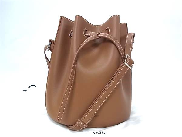 ■新品■未当て嵌める■ VASIC ヴァジック Club Mini なめし革 合切袋型 はりつけ台上半身 ショルダーバッグ 曲がった掛け 肩かけ 赤銅色系 FZ2315
