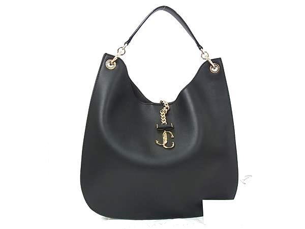 ■新品負けず劣らず■ JIMMY CHOO ジミーチュウ ヴァレンヌ ホー洋弓 なめし革 一手持ち部分 ハンドバック レディース 黒いこと系 FZ2349