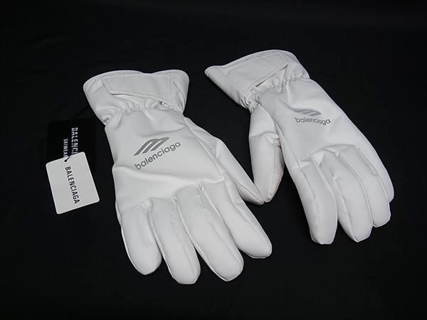 ■極美品■ BALENCIAGA バレンシアガ 773147 SKIWEAR 3B SPORTS ICON SKI ポリエステル 地球儀 グローブ 大きさS 8 1/2 FZ2933