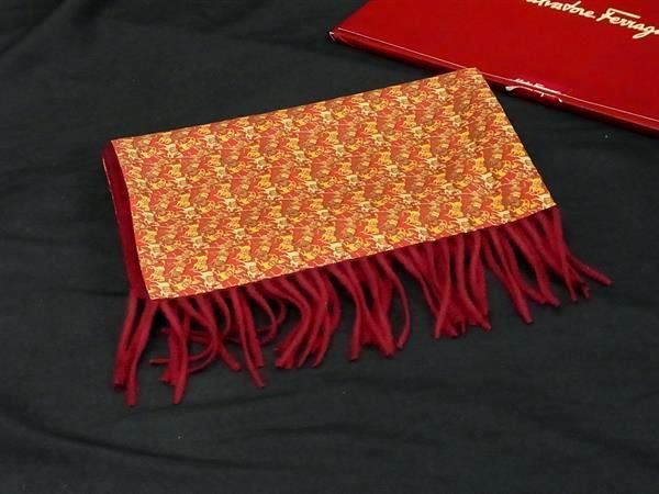 楽天市場】未使用 フェラガモ マフラー ガンチーニ メンズ カシミヤ