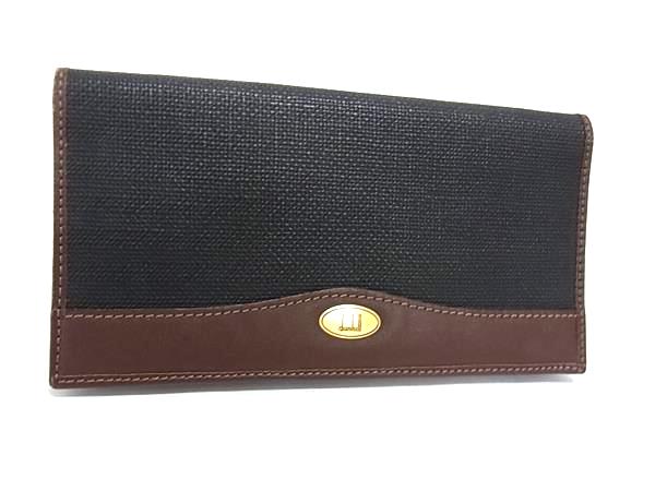 楽天市場】□新品□未使用□ dunhill ダンヒル PVC 総柄 二つ折り 長
