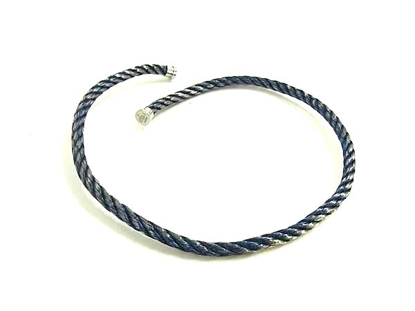 フレッド Fred フォース10 ブレスレット ジーンブルー LM18 ケーブル 極美品　フレッド　Fred フォース10 ブレスレット　LM18 ケーブル