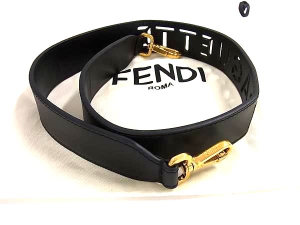 □美品□ FENDI フェンディ レザー バッグ用 ショルダーストラップ