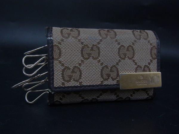 楽天市場】GUCCI グッチ GGキャンバス レザー 6連キーケース カーキ