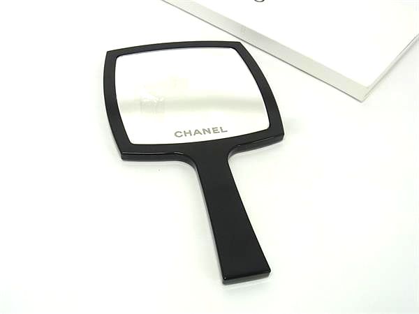 ■新品負けず劣らず■ CHANEL シャネル ココマーク 御手々銀鏡 手鏡 レディース 黒いこと系 BN7100