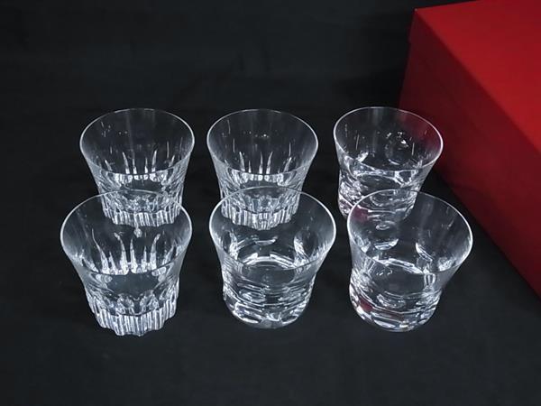 ■新品■未当て嵌める■ Baccarat バカラ エトナ ベルーガ 6個書き割り 結晶硝子 水のみ 食器 速見表御召しもの せつ然たる FN8438