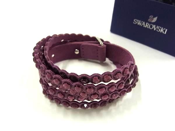 楽天市場】SWAROVSKI スワロフスキー レザー ブレスレット