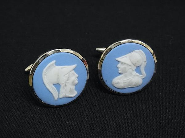 楽天市場】ウェッジウッド WEDG WOOD カフス ジャスパー ゴールドx